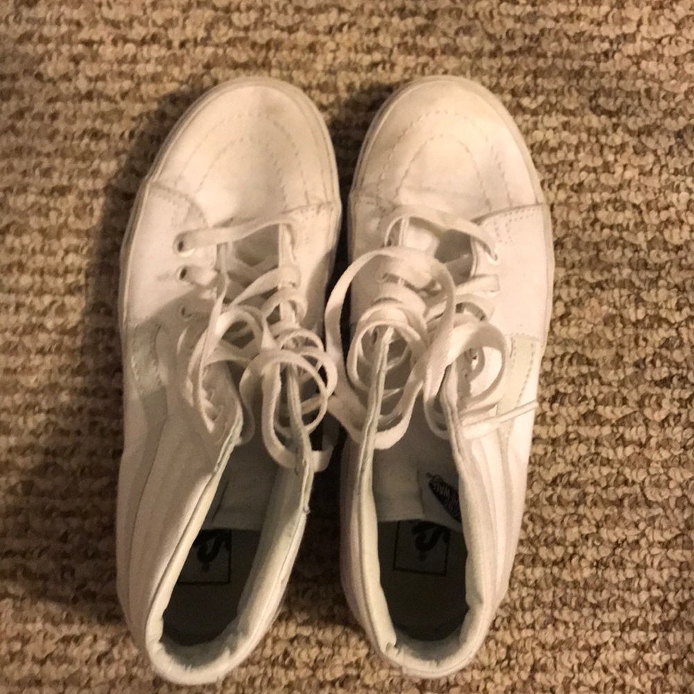 White Hi-Top Vans
